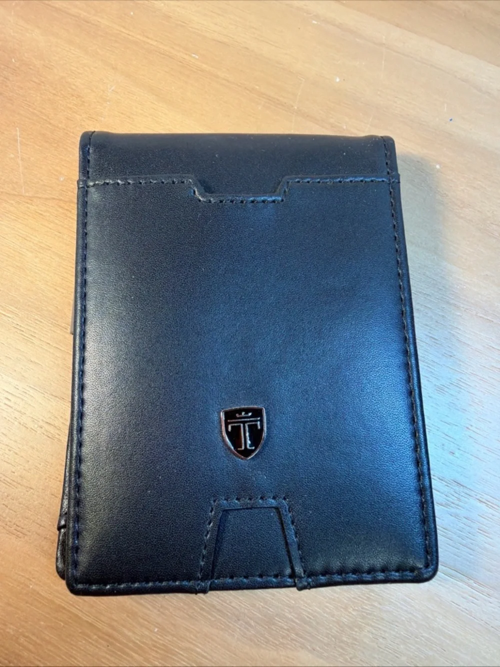 NEW TRAVANDO Mens Slim Wallet with Money Clip‎ AUSTIN RFID Blocking Bifold Black